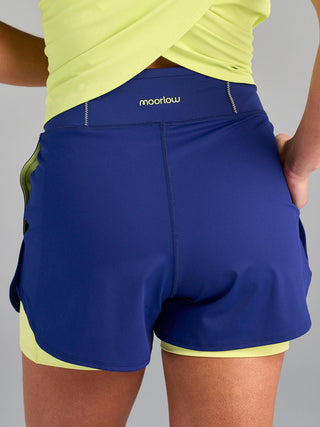 Model is wearing size small in The Rock - Midnight shorts.