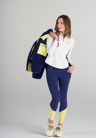 Belle (5'8") usually wears size extra small.