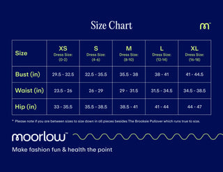 moorlow size chart